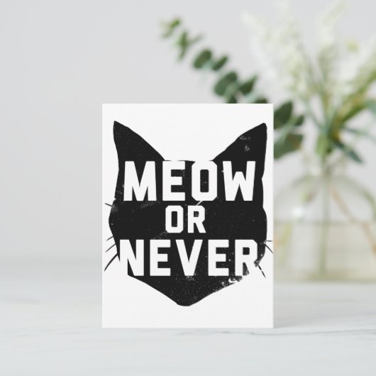 Meu oder Niemals Postkarte (Stehend Vorderseite)