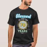 Meured By God For 70 Years 70Th Birthday Since 19 T-Shirt<br><div class="desc">70 Years 70th Birthday Since 1952 Vintage</div>