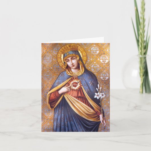 Meured Virgin Mary Greeting card Karte (Vorderseite)