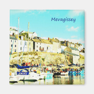 Mevagissey Cornwall England Aquarell Magnet