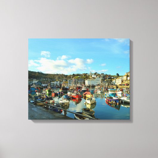 Mevagissey Cornwall England Leinwanddruck (Vorderseite)