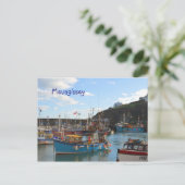 Mevagissey Cornwall England Postkarte (Stehend Vorderseite)