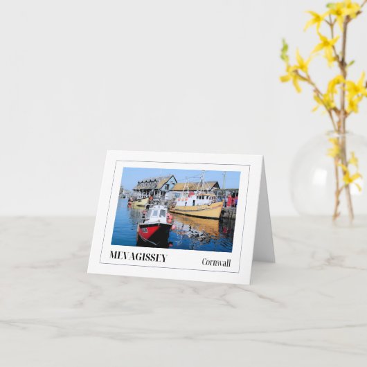 Mevagissey, Cornwall Karte (Gelbe Blume)