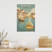 Mevagissey Cornwall Reiseplakat Poster (Küche)