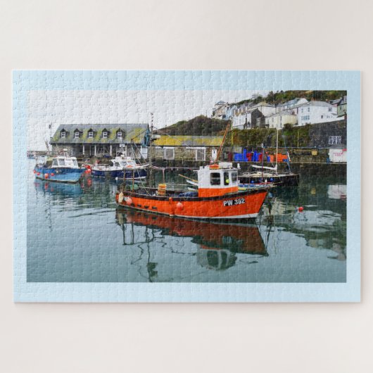 Mevagissey Hafen in Cornwall Puzzle (Horizontal)
