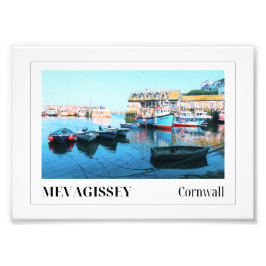 Mevagissey Harbour, Cornwall Fotodruck
