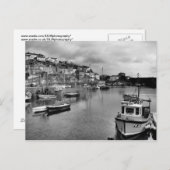 Mevagissey Harbour Cornwall Postkarte (Vorne/Hinten)