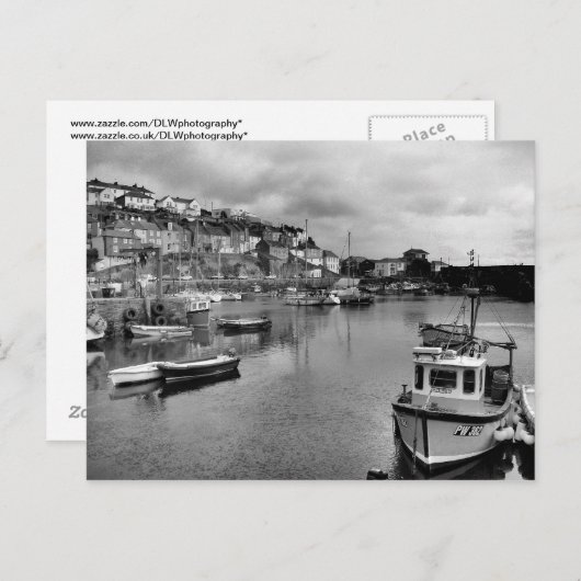 Mevagissey Harbour Cornwall Postkarte (Vorne/Hinten)