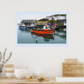 Mevagissey Harbour in Cornwall Poster (Küche)