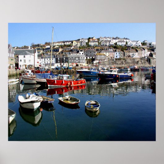 Mevagissey Harbour Poster (Vorne)