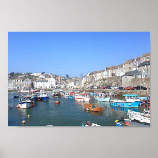 Mevagissey in Cornwall Poster (Vorne)