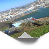 Mevagissey in Cornwall Poster (Ecke)