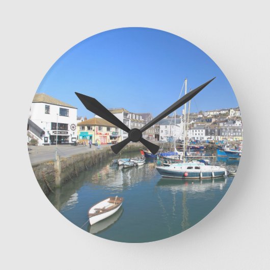 Mevagissey Wall Clock Runde Wanduhr (Vorderseite)