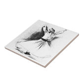 Mevlana Sufi Derwisch-Tanzen Fliese (Seite)