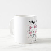 Mew jubelt dich an. Gib nicht auf! Kaffeetasse (Vorderseite Links)