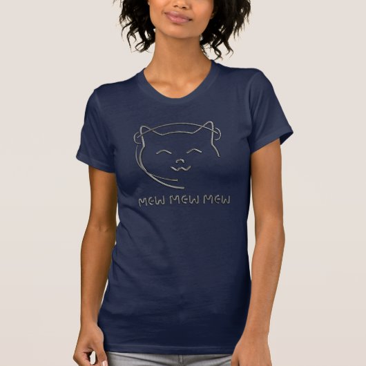 mew mew mew - Licht T-Shirt (Vorderseite)