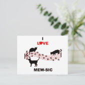 Mew-sic Postkarte (Stehend Vorderseite)