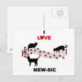 Mew-sic Postkarte (Vorne/Hinten)