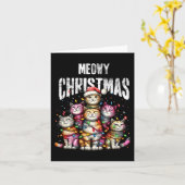 MeWeihnachtslustige Cat Mama Katzenjammer Vater We Karte (Gelbe Blume)