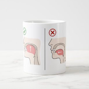 Mewing-Anleitung Jawline Looksmaxxing Meme Jumbo-Tasse