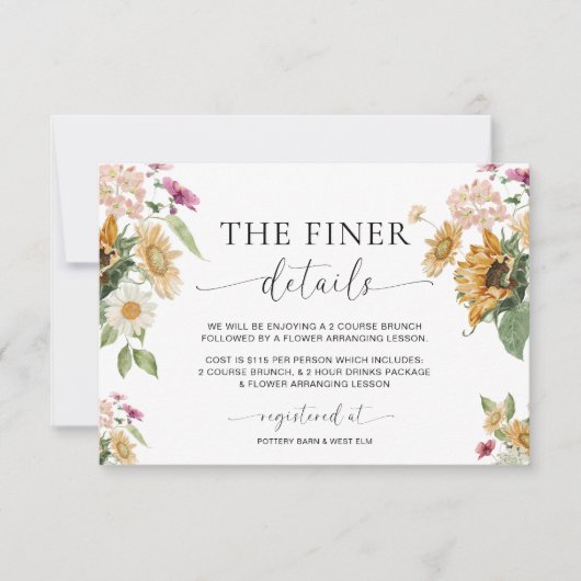 Mews Sunflower Fall Babyduschkarte Einladung (Vorderseite)