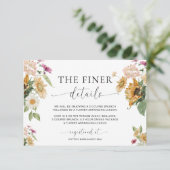 Mews Sunflower Fall Babyduschkarte Einladung (Stehend Vorderseite)