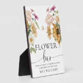 Mews Sunflower Fall Blumenblume Blume Bar Fotoplatte (Seite)