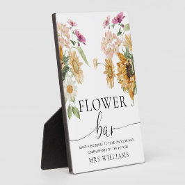 Mews Sunflower Fall Blumenblume Blume Bar Fotoplatte