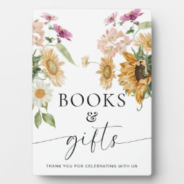 Mews Sunflower Fall Blumenbücher und Geschenke Zei Fotoplatte