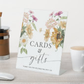 Mews Sunflower Fall Blumenkarten und Geschenke Zei Sockelschild (In SItu)