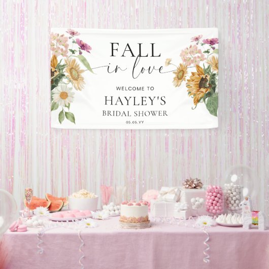 Mews Sunflower Fall Brautparty Willkommen Banner (Party)