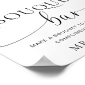 Mews Sunflower Fall Floral Bouquet Blume Bar Poster (Ecke)