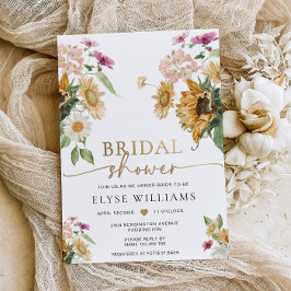Mews Sunflower Herbst Herbst Brautparty Folieneinladung