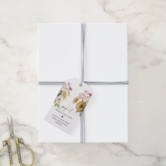 Mews Sunflower Herbst Herbstdusche Pop Es Geschenkanhänger (Mit Garn)