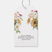 Mews Sunflower Herbst Herbstdusche Pop Es Geschenkanhänger (Rückseite)