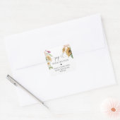 Mews Sunflower Herbst Herbstdusche Pop Es Quadratischer Aufkleber (Umschlag)