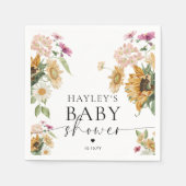 Mews Sunflower Herbst Herbstdusche Serviette (Vorderseite)