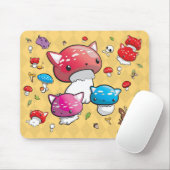 Mewshroom Dekoration Mousepad (Mit Mouse)