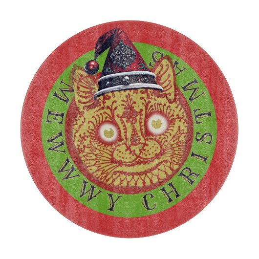 MEWWWY CHRISTMAS-Schneidbrett Schneidebrett (Vorderseite)