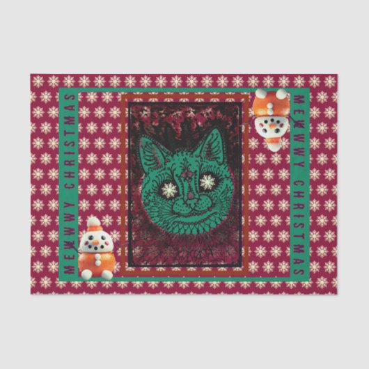 MEWWWY CHRISTMAS Tissue Paper Seidenpapier (Vorderseite)