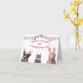 Mewwy Christmas Karte (Gelbe Blume)