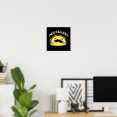 Mex-Cent Funny Excellent Taco Pun Dark BG Poster (Heimbüro)