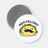 Mex-Cent Funny Excellent Taco Pun Magnet (Vorderseite/Rückseite)