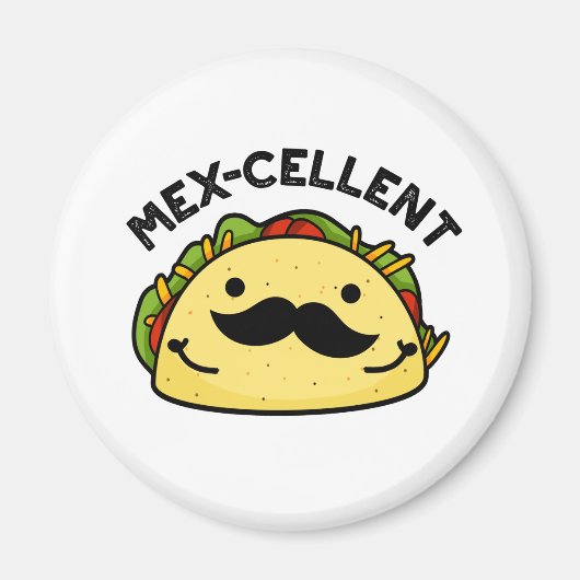 Mex-Cent Funny Excellent Taco Pun Magnet (Vorne)