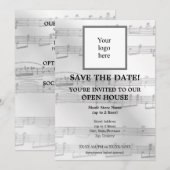 Mex. Silver Local Music Store I Logo Open House Save The Date (Vorne/Hinten)
