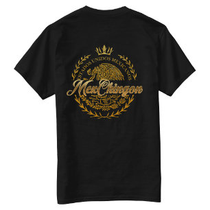 Mexchingon Stolz Mexikanisch Rückseite T-Shirt