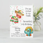 Mexian Pinata Fiesta Glückwunsch zum Geburtstag Ei Einladung (Stehend Vorderseite)