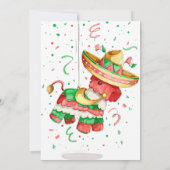 Mexian Pinata Fiesta Glückwunsch zum Geburtstag Ei Einladung (Rückseite)