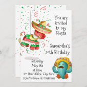 Mexian Pinata Fiesta Glückwunsch zum Geburtstag Ei Einladung (Vorne/Hinten)