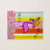 Mexian Pink Flamingo Ole Ola Jigsaw Puzzle Daisy (Horizontal)
